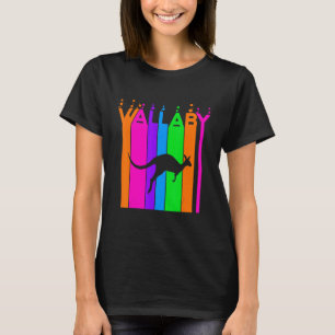 Wallaby Animal regenboogbundel met Silhouette T-shirt