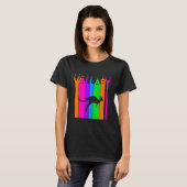Wallaby Animal regenboogbundel met Silhouette T-shirt (Voorkant volledig)