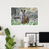 Wallaby in de Bossen Poster (Thuiskantoor)