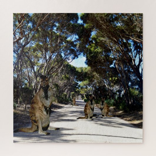 Wallaby On Road, Jigsaw Puzzle (Vertical)
