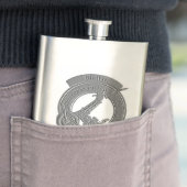 Wallace Clan Badge Embossed Flask Flacon (Voorbeeld)