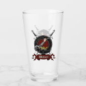 Wallace Clan Badge Pint Verre (Dos)