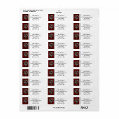 Wallace Clan Badge & Tartan Aangepaste labels (Full Sheet)