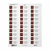 Wallace Clan Badge & Tartan Étiquettes personnalis (Feuille entière)