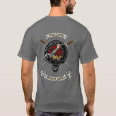 Wallace Clan Badge Tartan & Swords (back) T-shirt (Achterkant)