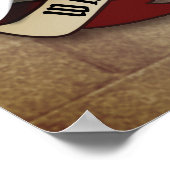 Wallace Clan Badge W/Gewapende Zwaarden Poster (Hoek)