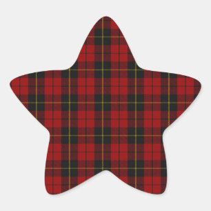 Wallace Clan Scottish Tartan Ster Sticker