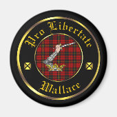 Wallace Clan & Tartan Magnet (Devant)