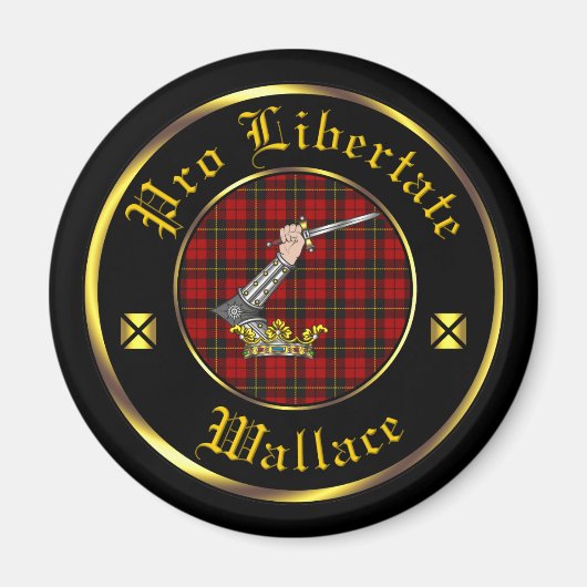 Wallace Clan & Tartan Magnet Magneet (Voorkant)