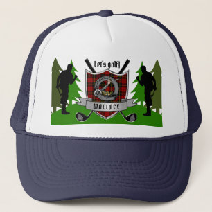 Wallace gepersonaliseerde Clan Badge Golf Trucker Pet
