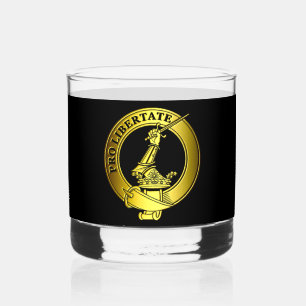 Wallace Gold Clan Badge Whisky Glas