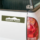 Wallace Idaho alsjeblieft Bumpersticker (Op Truck)