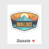 Wallace, Idaho Sticker (Vel)