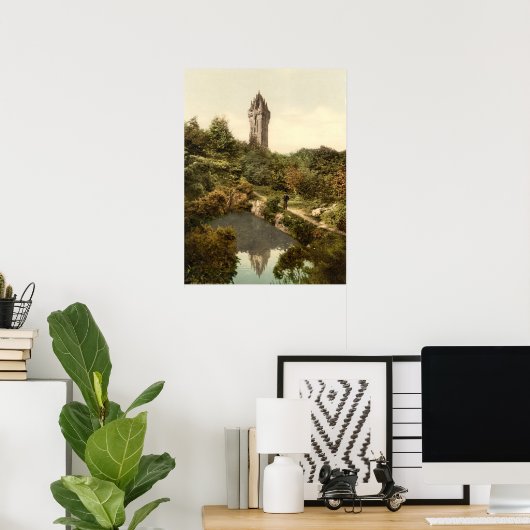 Wallace Monument, Stirling, Schotland Poster (Thuiskantoor)