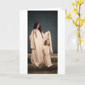 Wallace Nutting LA MÈRE GARDIENNE carte de vœux (Fleur jaune)