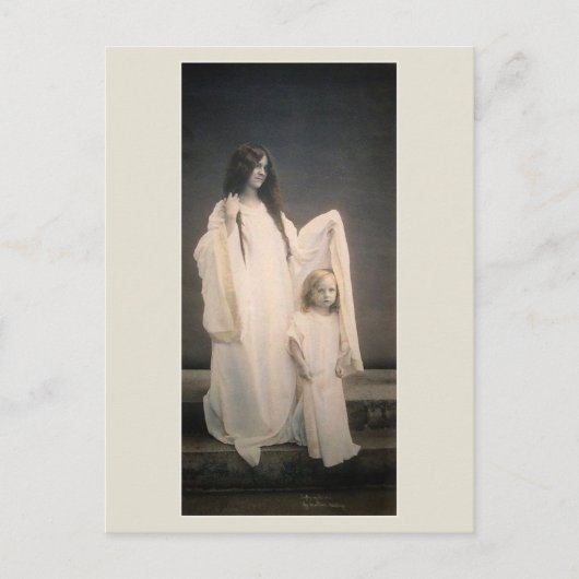 Wallace Nutting LA MÈRE GARDIENNE carte postale (Devant)