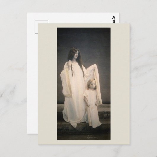 Wallace Nutting THE GUARDIAN MOEDER briefkaart (Voorkant / Achterkant)