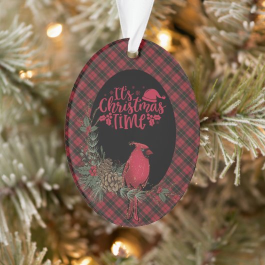 Wallace Red  Original Scottish Tartan Christmas Ornament (Boom)