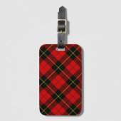 Wallace Red Tartan Bagagelabel (Voorkant (verticaal))