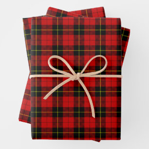 Wallace Red Tartan Inpakpapier Vel