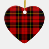 Wallace Red Tartan Keramisch Ornament (Voorkant)
