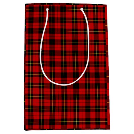 Wallace Red Tartan Medium Cadeauzakje (Voorkant)