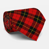 Wallace Red Tartan Stropdas (Opgerold)