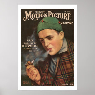 Wallace Reid 1917 Movie Magazine Print