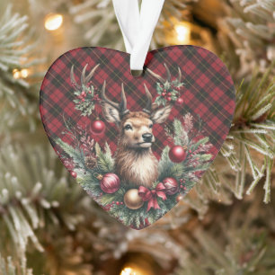 Wallace Rood Verweerd Schotse Tartan Kerstmis Ornament