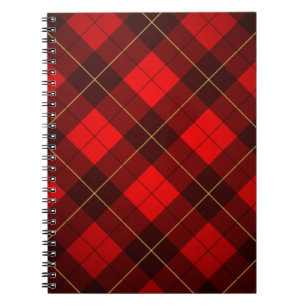 Wallace tartan achtergrond notitieboek