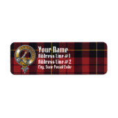 Wallace Tartan & Badge Etiket (Voorkant)