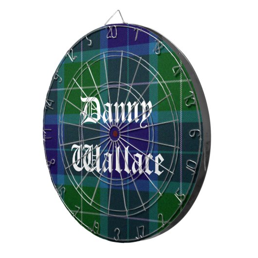Wallace Tartan Plaid Cible de flechettes personnal (Devant droit)