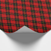 Wallace tartan red black plaid cadeaupapier (Hoek)