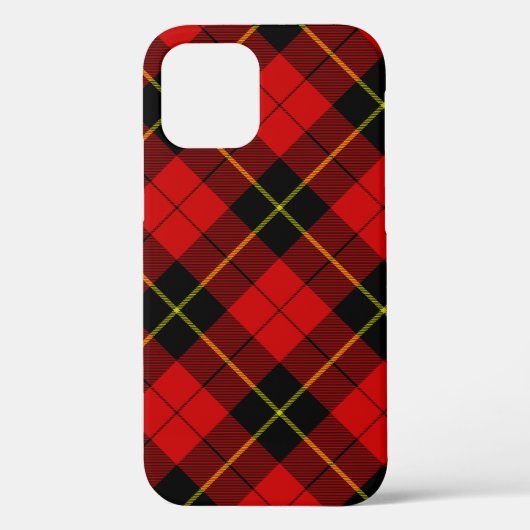Wallace tartan red black plaid Case-Mate iPhone case (Achterkant)