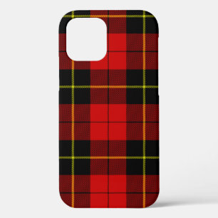 Wallace tartan red black plaid iPhone 12 pro hoesje