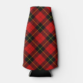 Wallace tartan red black plaid flesjeskoeler (Voorkant)