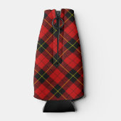 Wallace tartan red black plaid flesjeskoeler (Achterkant)