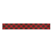 Wallace tartan red black plaid grosgrain lint (Voorkant)