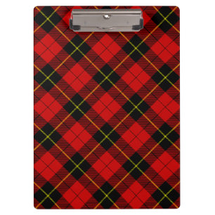 Wallace tartan red black plaid klembord