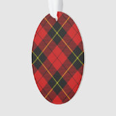 Wallace tartan red black plaid ornament (voorkant)