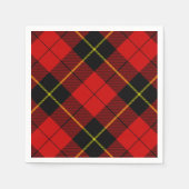 Wallace tartan red black plaid servet (Voorkant)