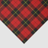 Wallace tartan red black plaid tissuepapier (Detail)