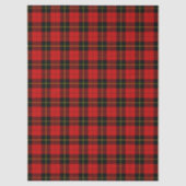 Wallace tartan red black plaid tissuepapier (Voorkant)