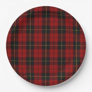 Wallace Tartan Schotse Clan Plaid Papieren Bordje