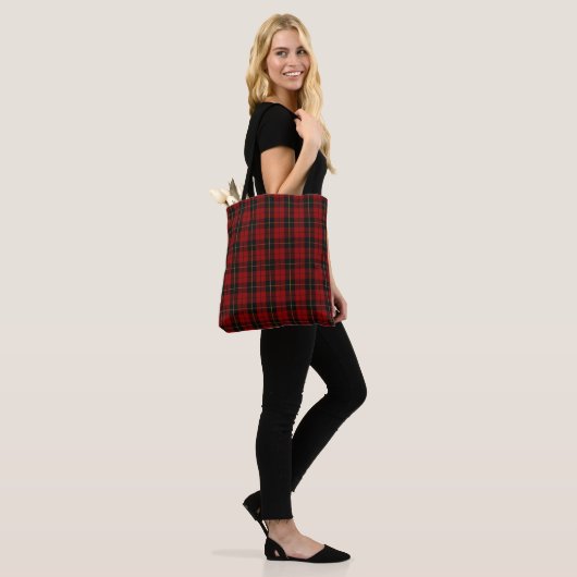 Wallace Tartan Scottish Clan Pset Pattern Draagtas (Op model)