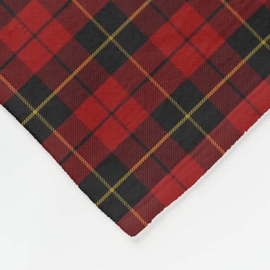 Wallace Tartan Scottish Clan Pset Pattern Fleece Deken (Hoek)
