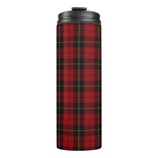 Wallace Tartan Scottish Clan Pset Pattern Thermosbeker (Voorkant)