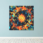 Wallburst stretched canvas Print (Insitu (Houten vloer))