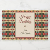 Waller Pattern Likeurfles Etiket (Enkel label)