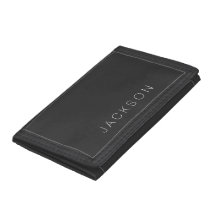 Wallet - Persoonlijke naam van zwart
